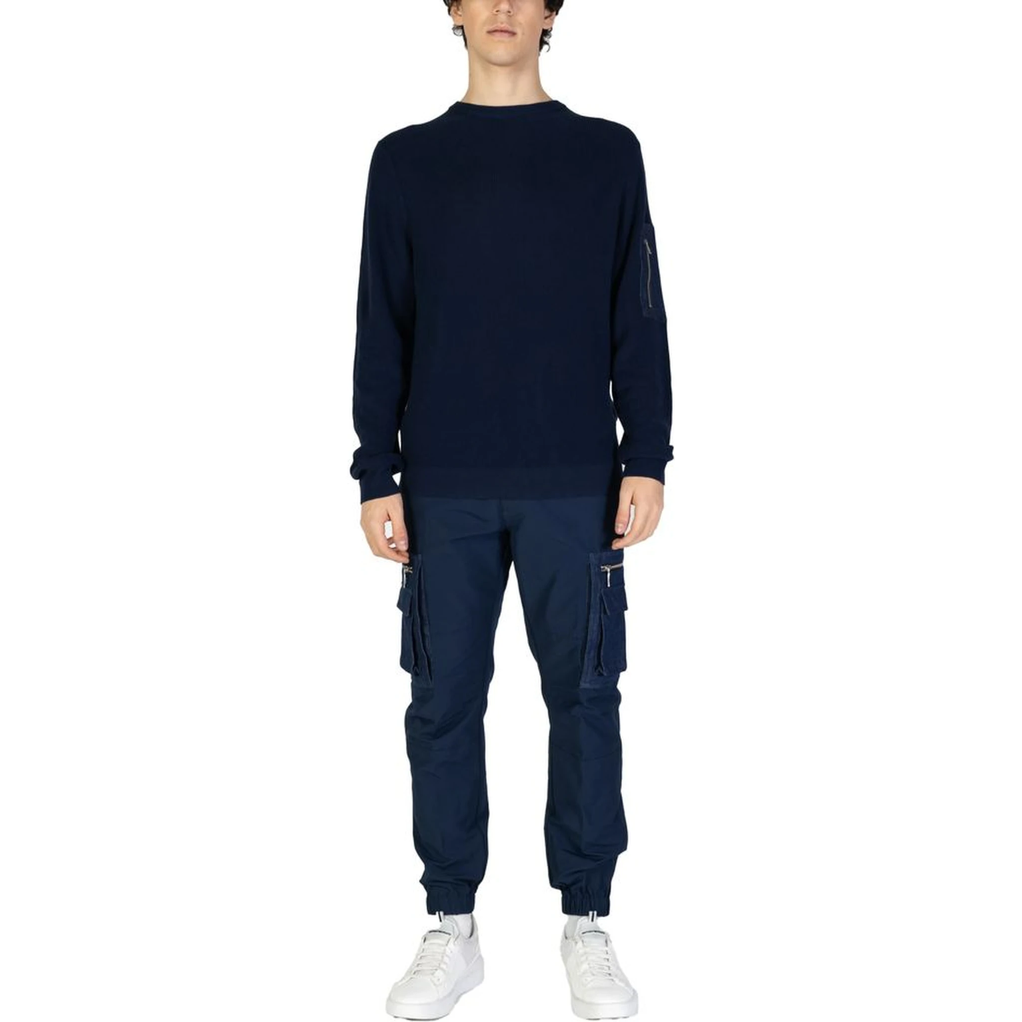 Blue Cotton Sweatshirt