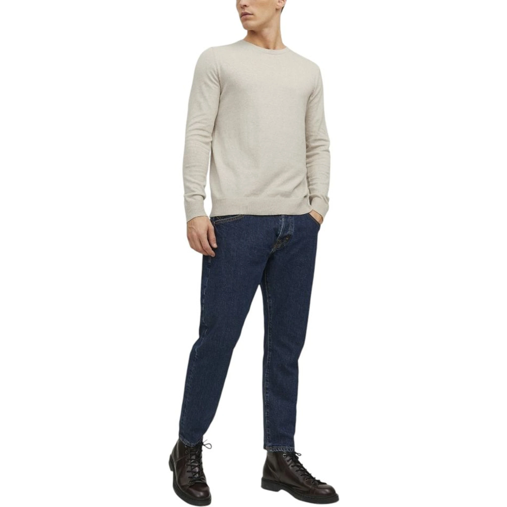Beige Cotton Sweatshirt