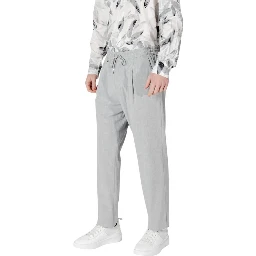 Gray Polyester Pant