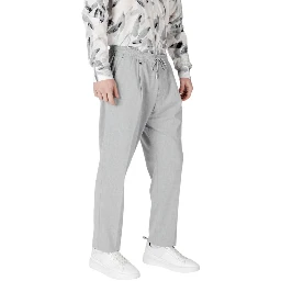 Gray Polyester Pant