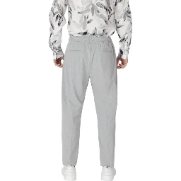 Gray Polyester Pant