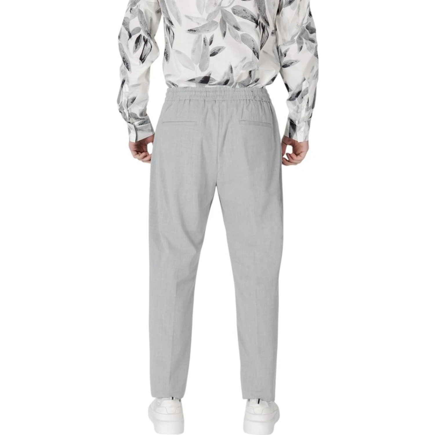 Gray Polyester Pant