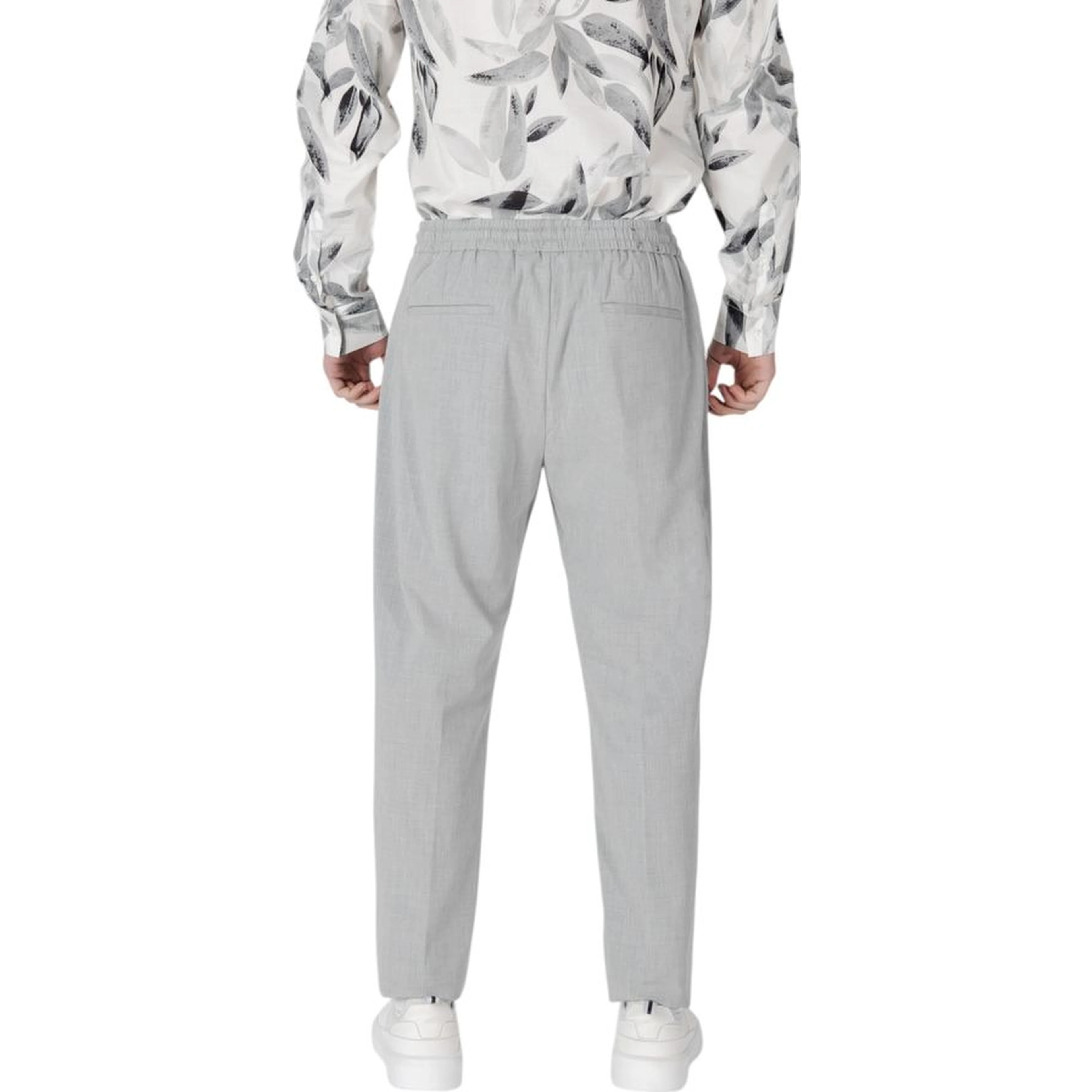 Gray Polyester Pant