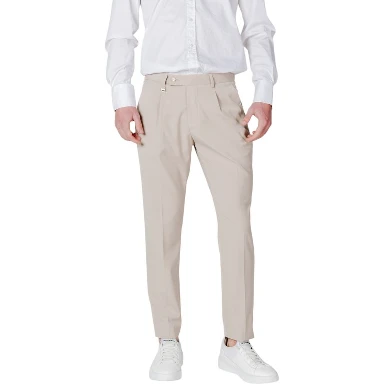Beige Polyester Pant