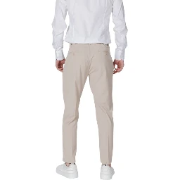 Beige Polyester Pant
