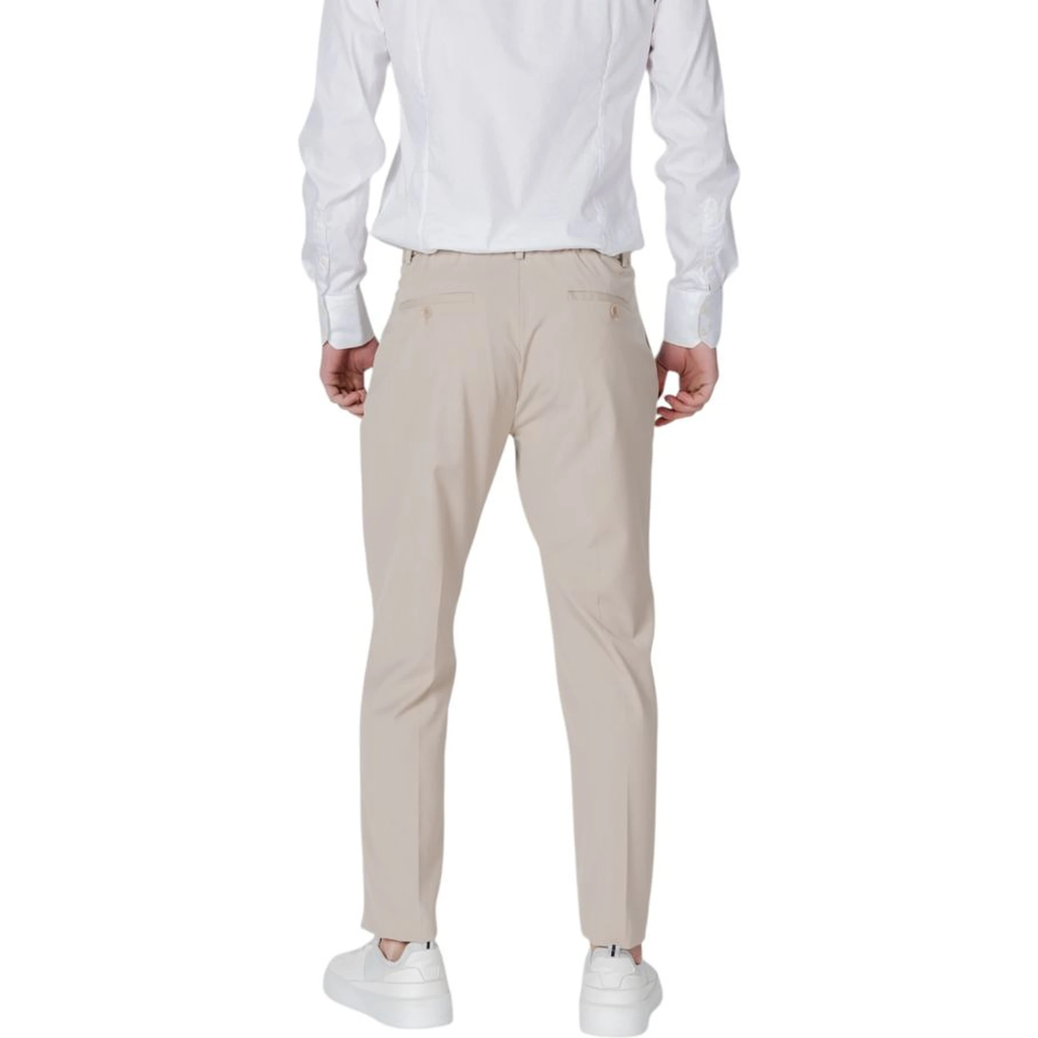 Beige Polyester Pant