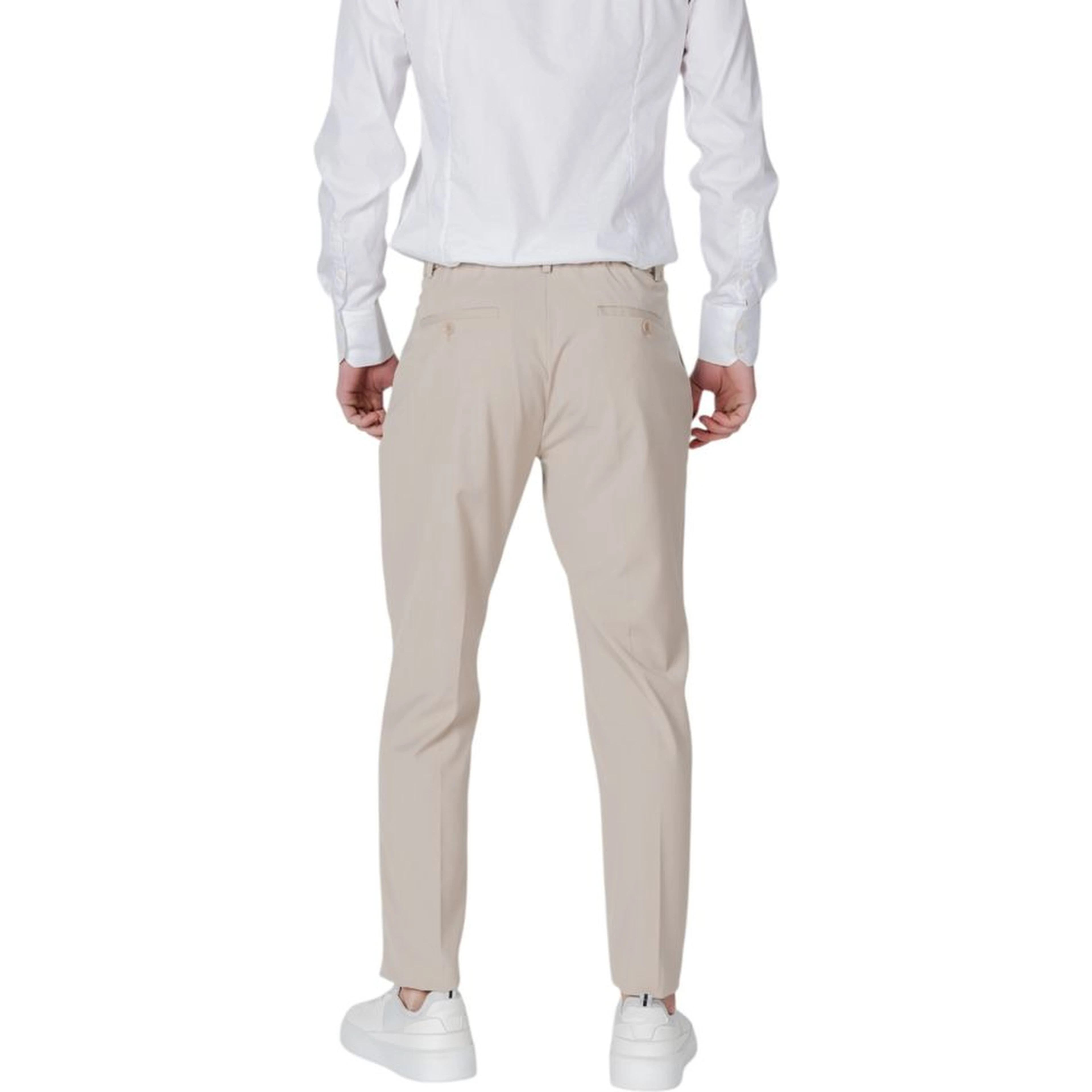 Beige Polyester Pant