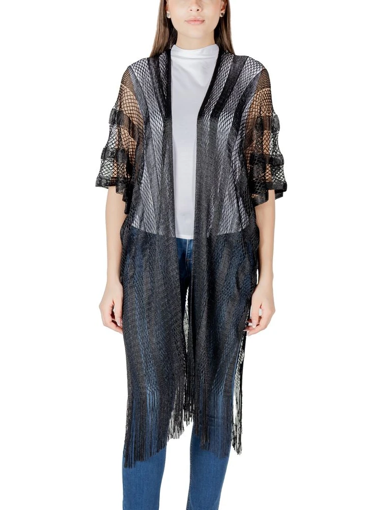 Black Polyester Scarf