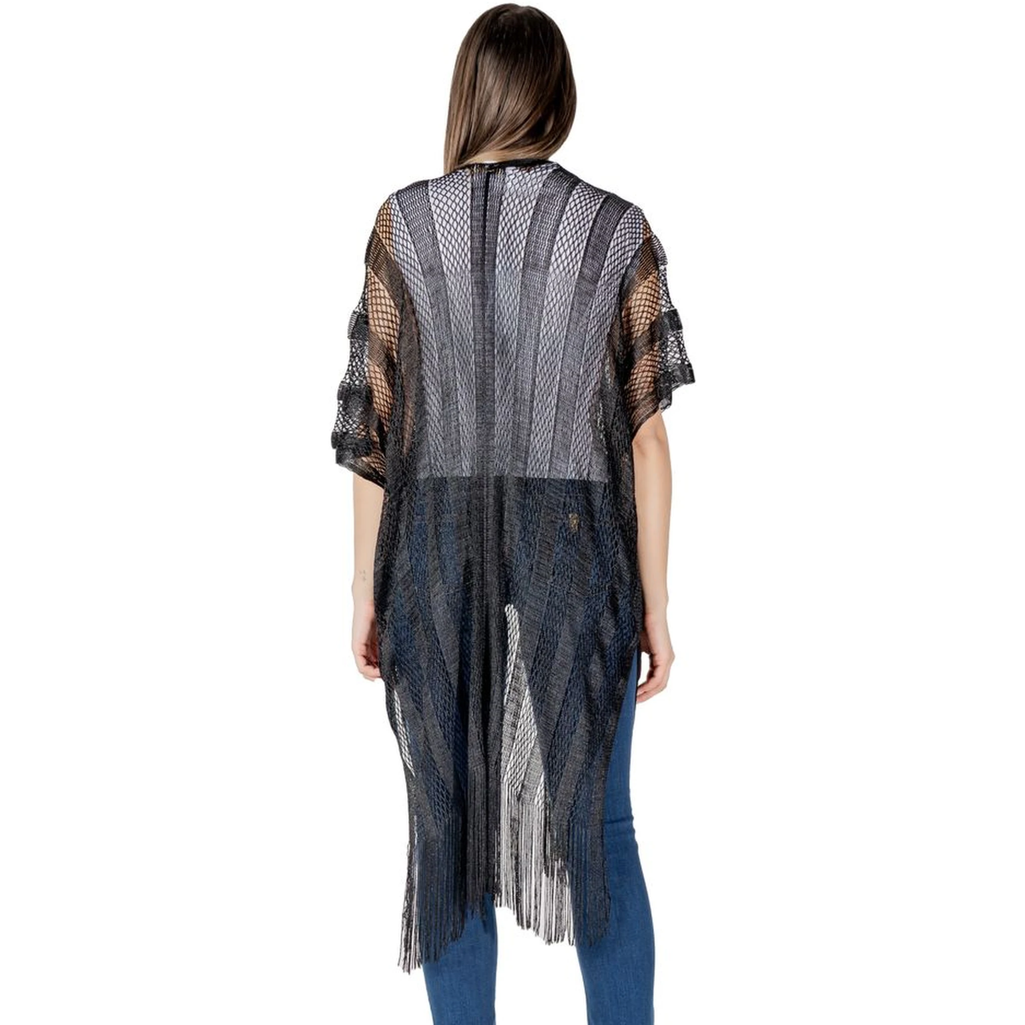 Black Polyester Scarf