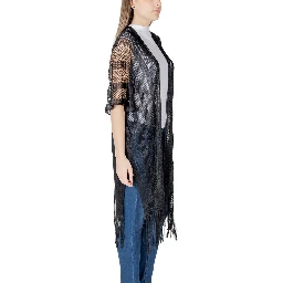 Black Polyester Scarf