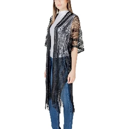 Black Polyester Scarf