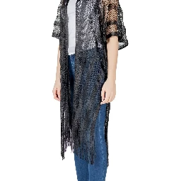 Black Polyester Scarf