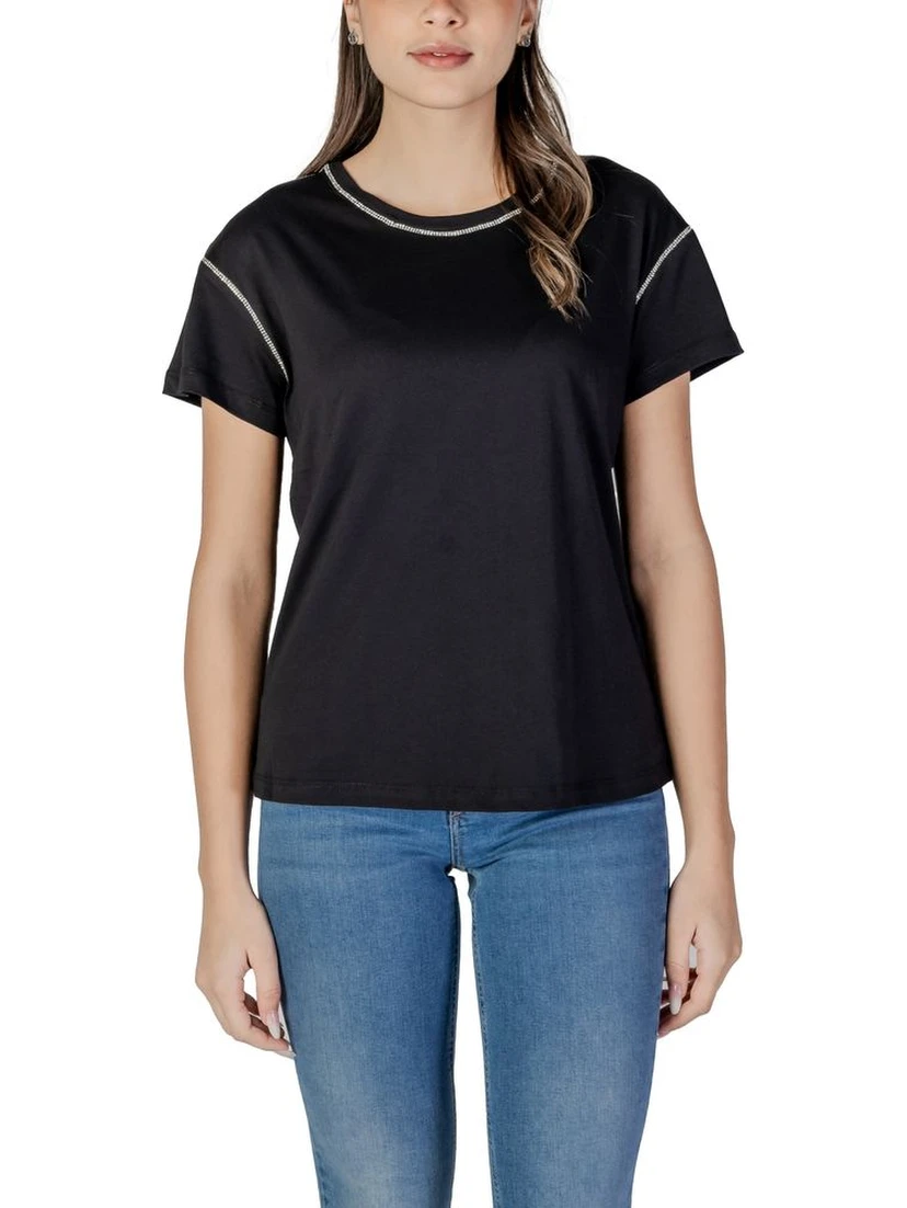 Black Cotton T-Shirt