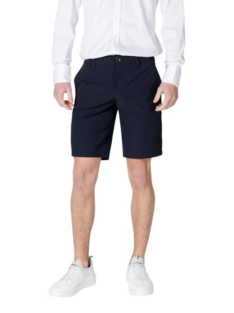 Blue Polyamide Bermuda Shorts