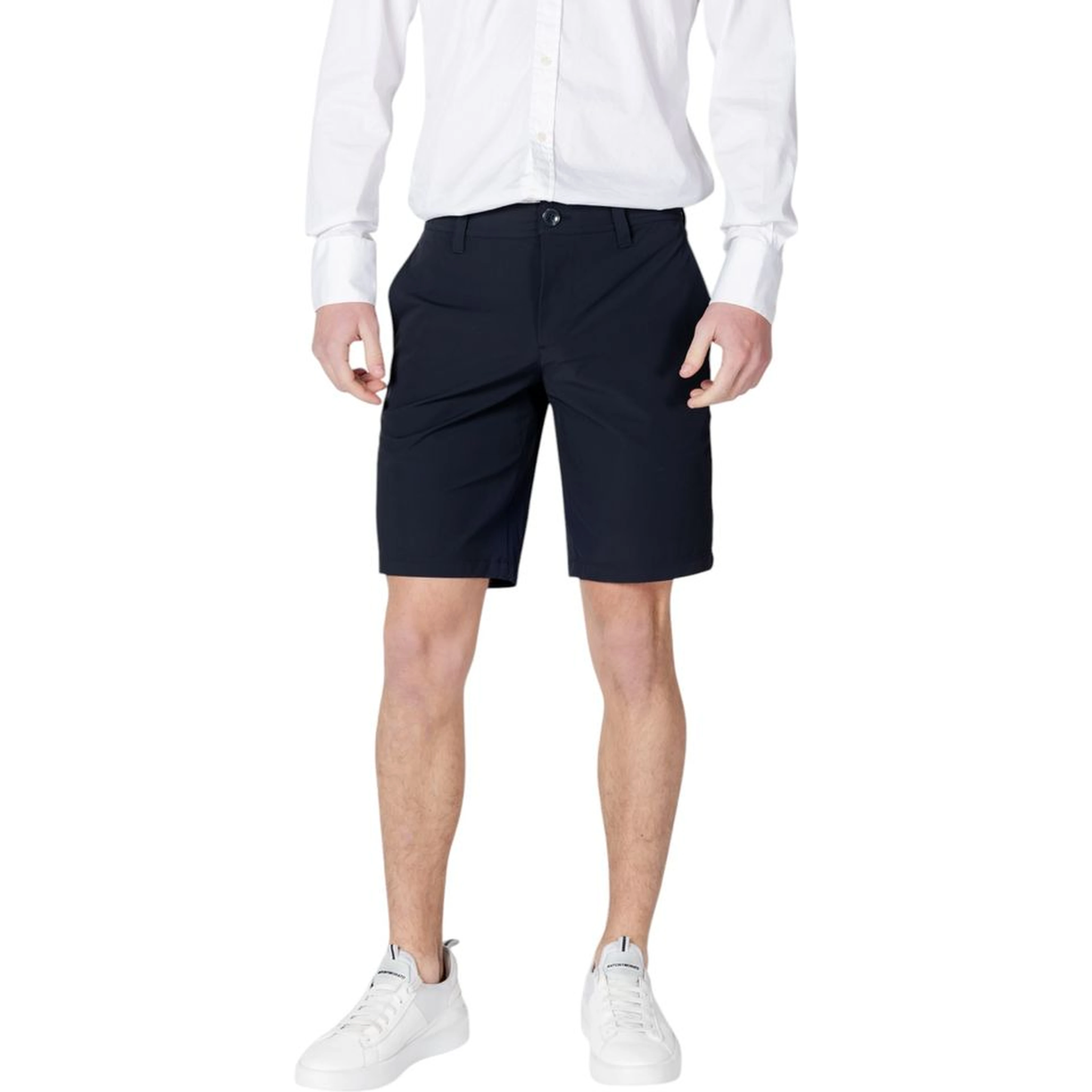 Blue Polyamide Bermuda Shorts