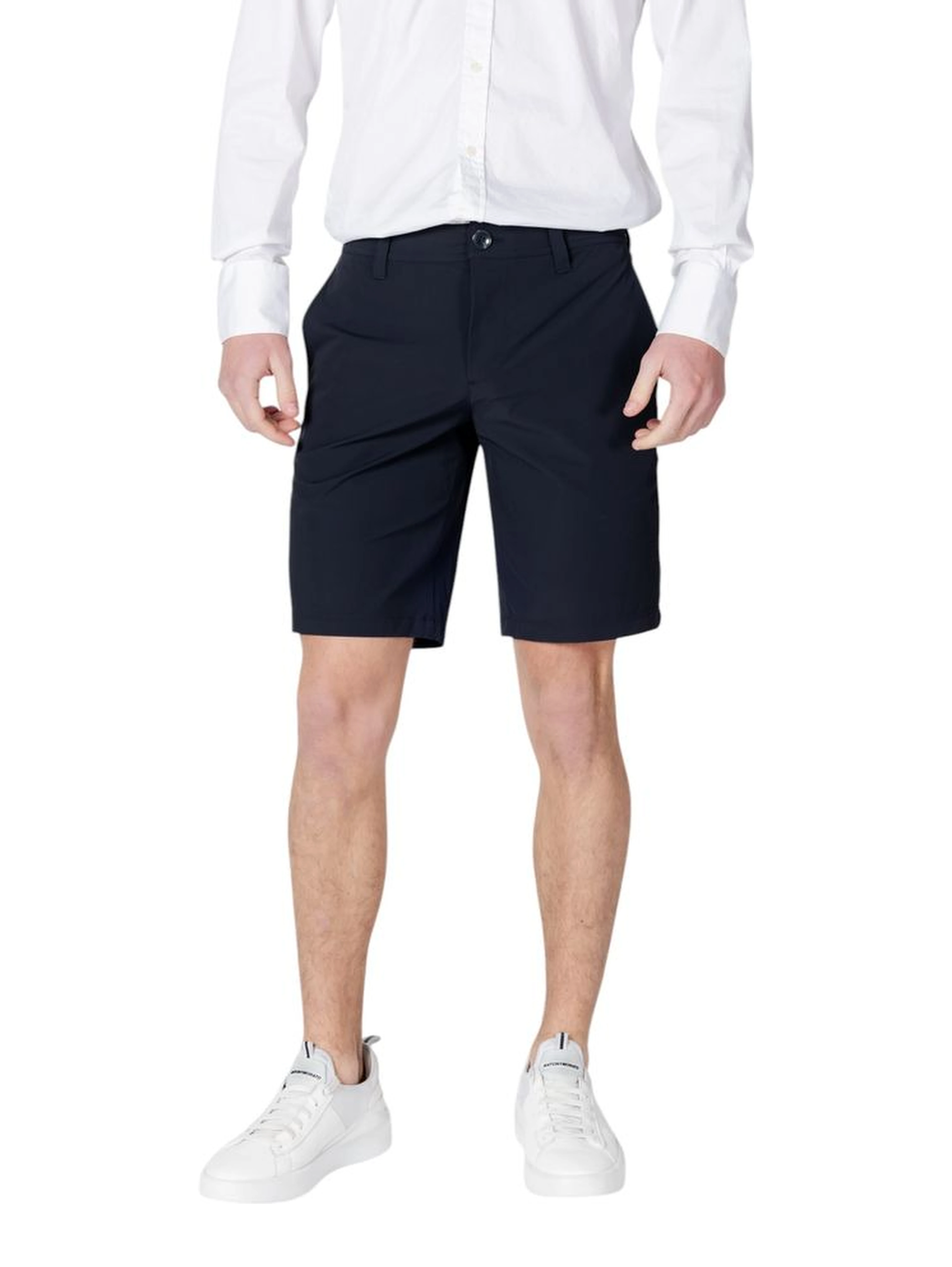 Blue Polyamide Bermuda Shorts