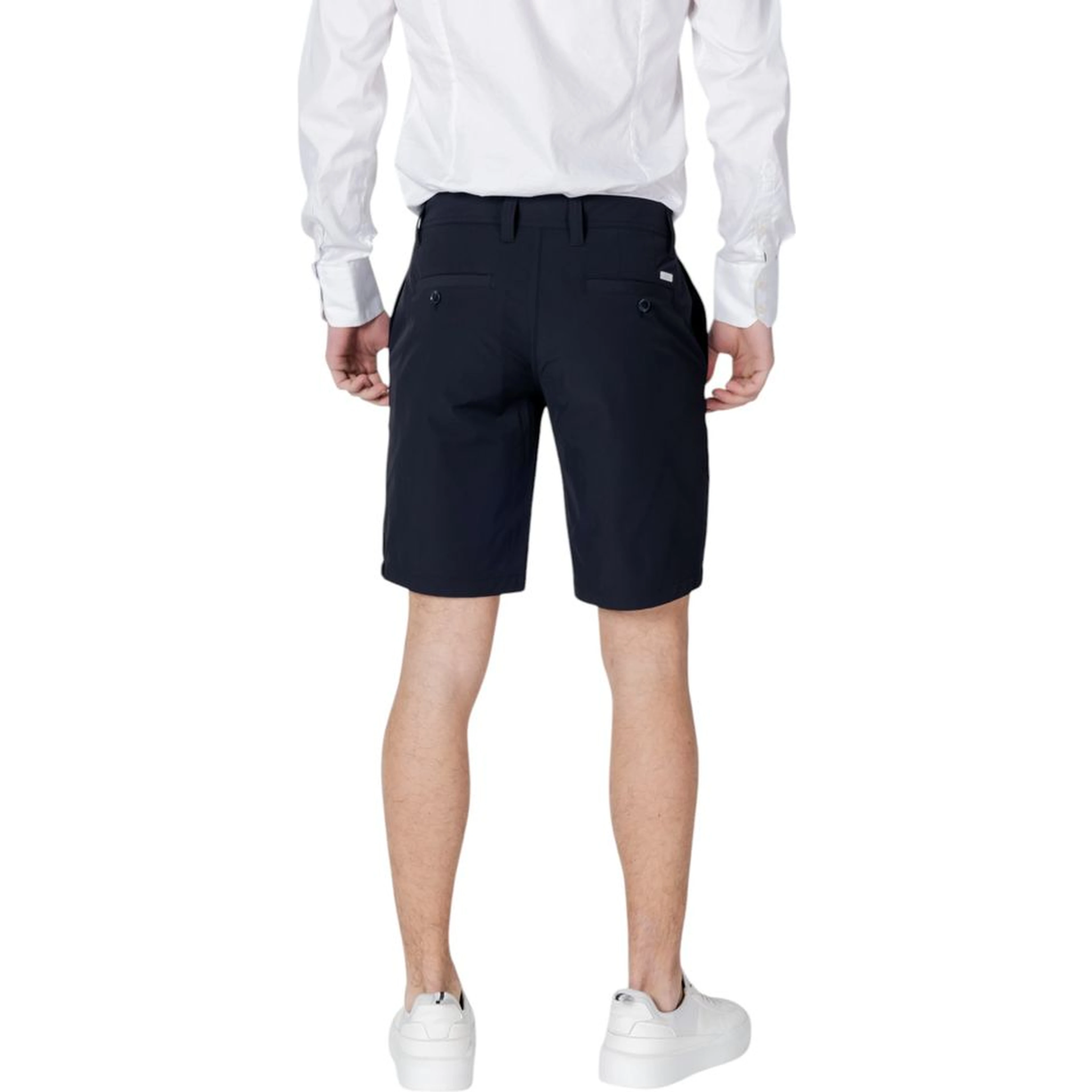 Blue Polyamide Bermuda Shorts