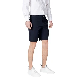 Blue Polyamide Bermuda Shorts