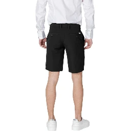 Black Polyamide Bermuda Shorts