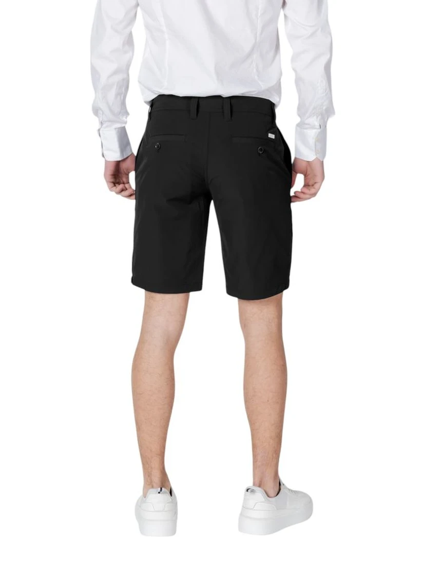 Black Polyamide Bermuda Shorts