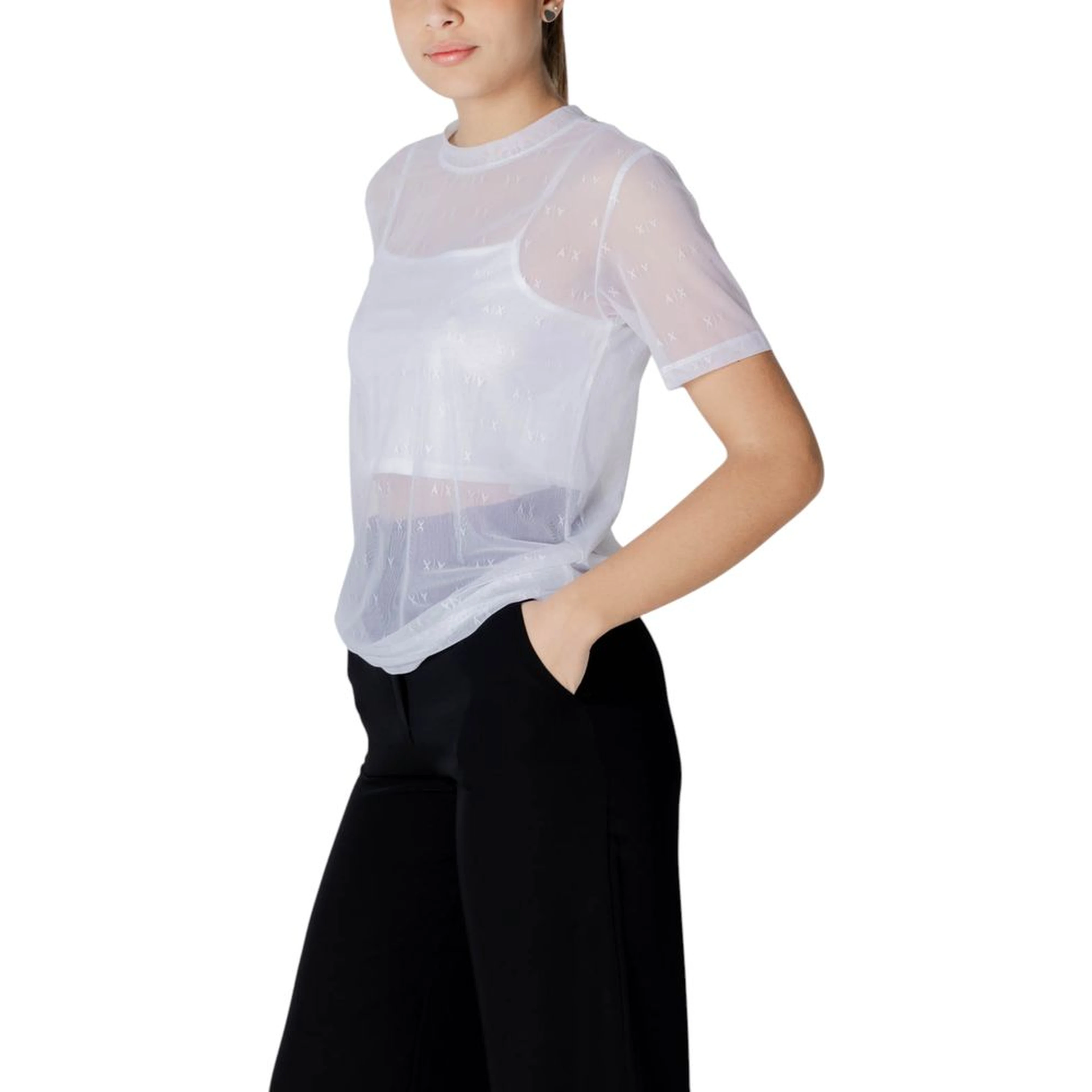 White Polyamide T-Shirt