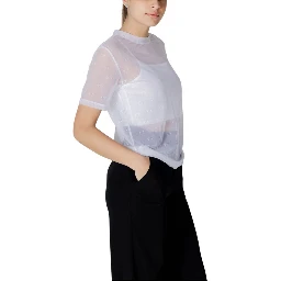 White Polyamide T-Shirt