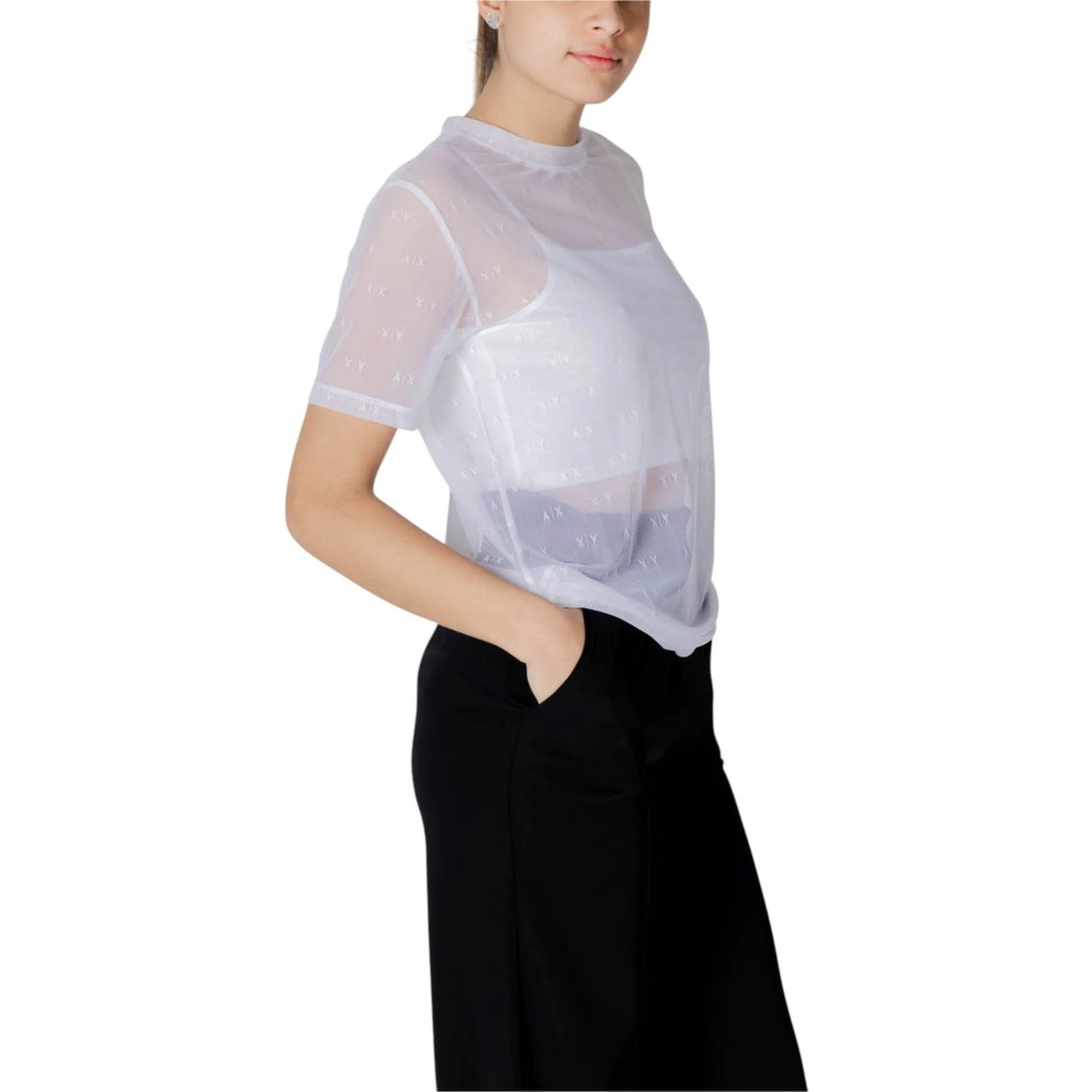 White Polyamide T-Shirt