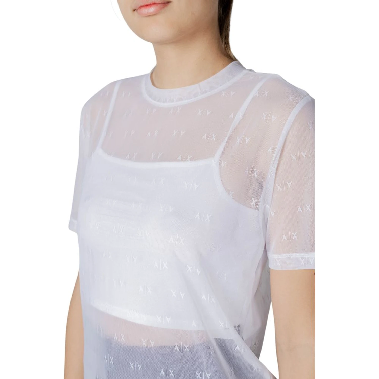 White Polyamide T-Shirt