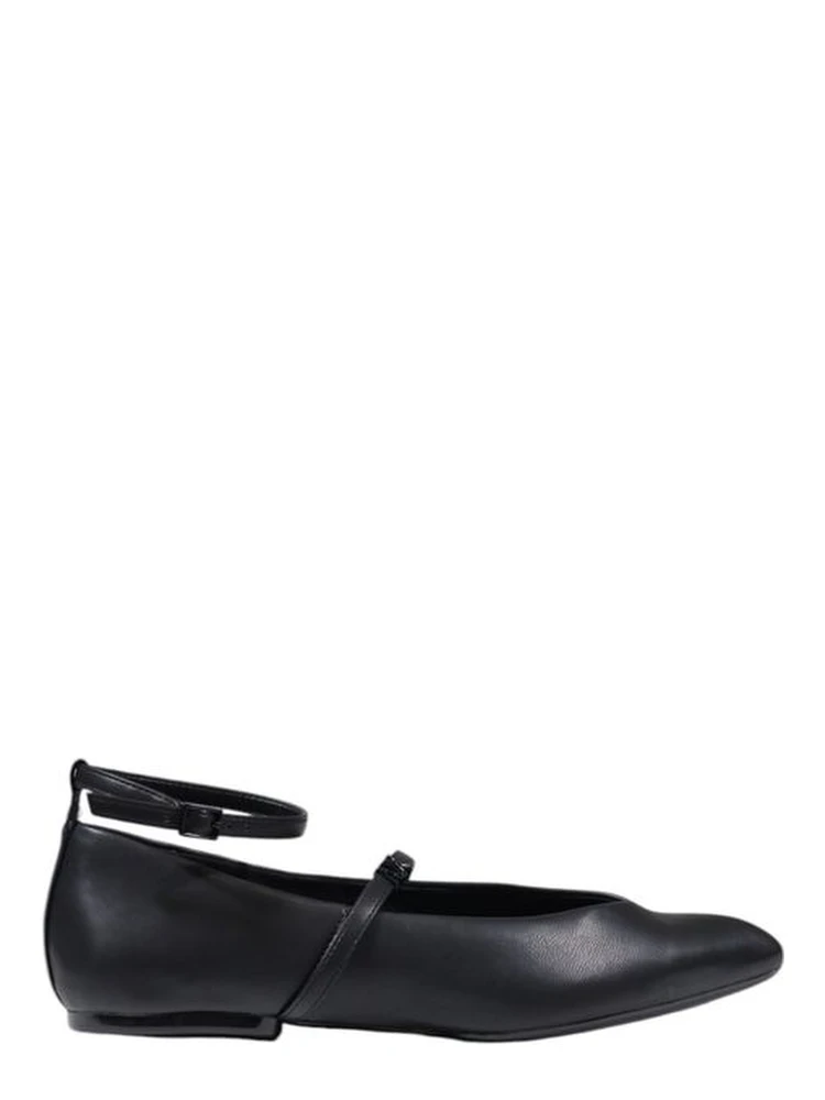 Black Polyester Platform Pumps
