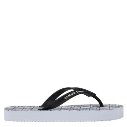 White Rubber Flip-Flop Sandals