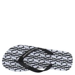 White Rubber Flip-Flop Sandals