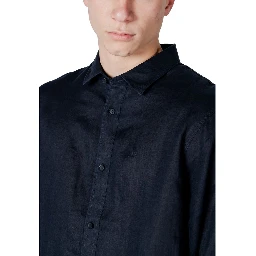 Blue Linen Dress Shirt