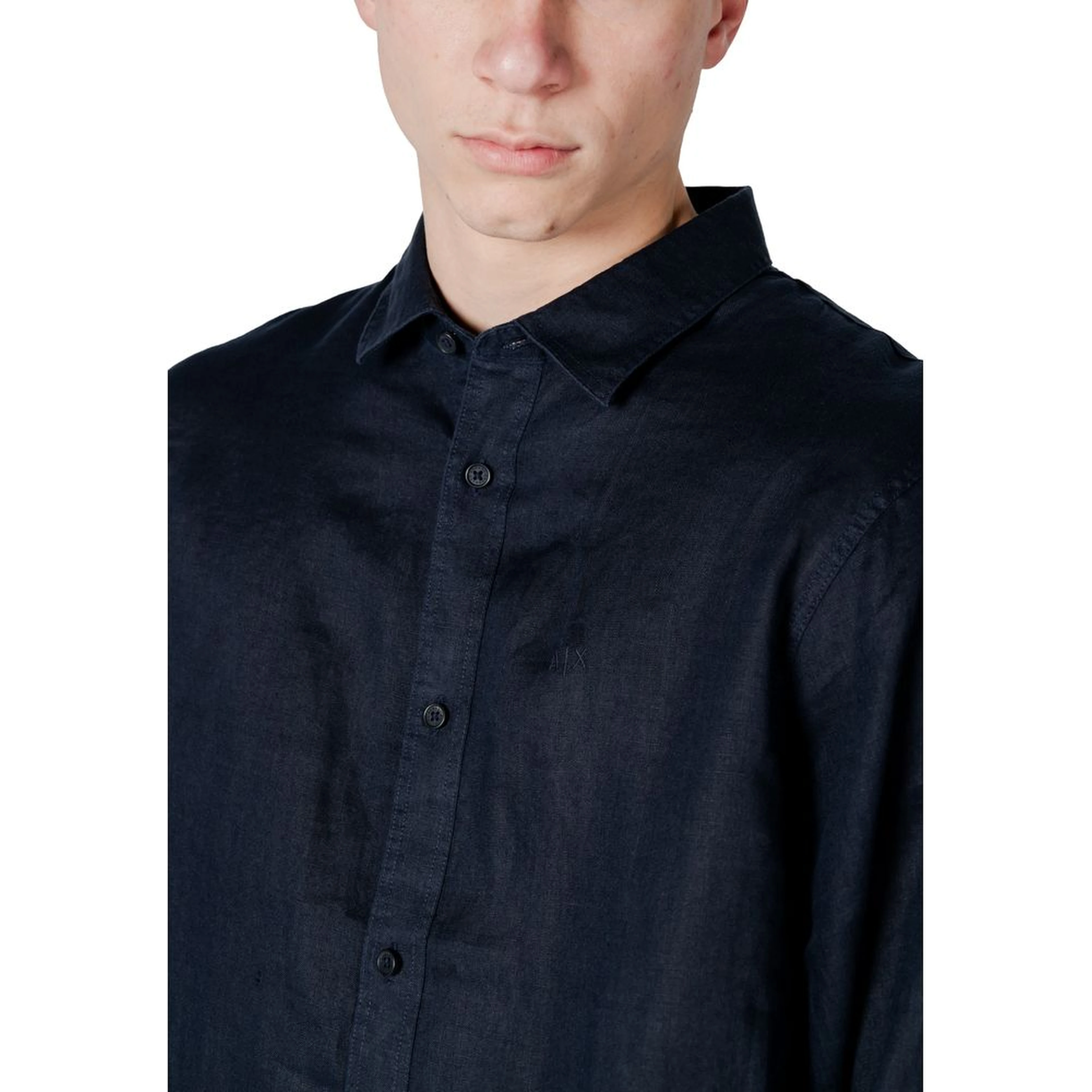 Blue Linen Dress Shirt