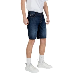 شورت برمودا قطني أزرق
