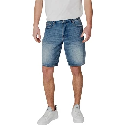 شورت برمودا أزرق من البوليستر