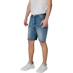 شورت برمودا أزرق من البوليستر