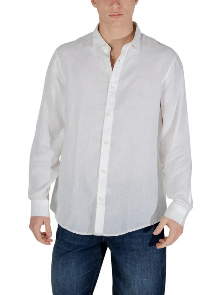 White Linen Dress Shirt