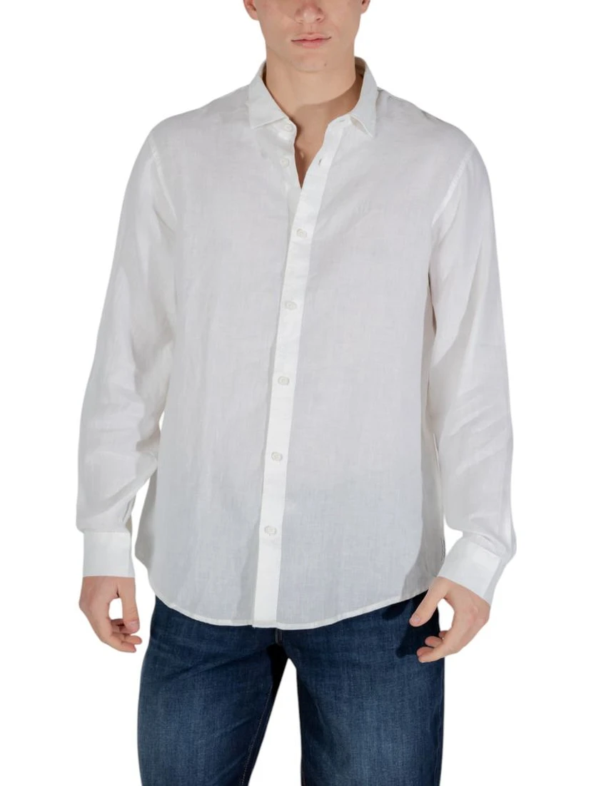 White Linen Dress Shirt