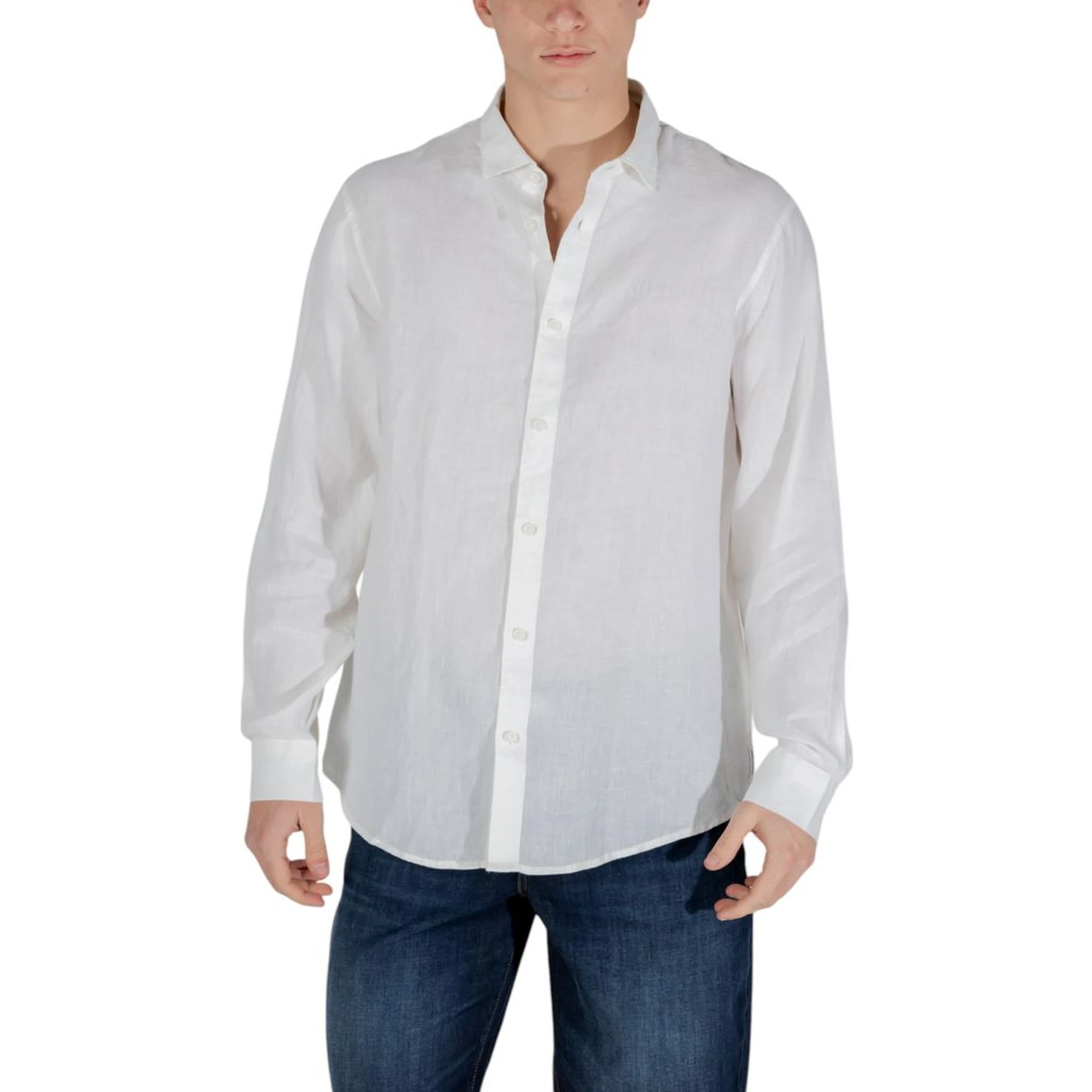 White Linen Dress Shirt