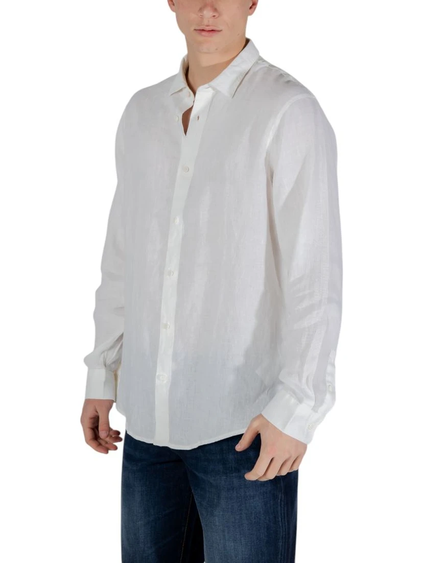 White Linen Dress Shirt