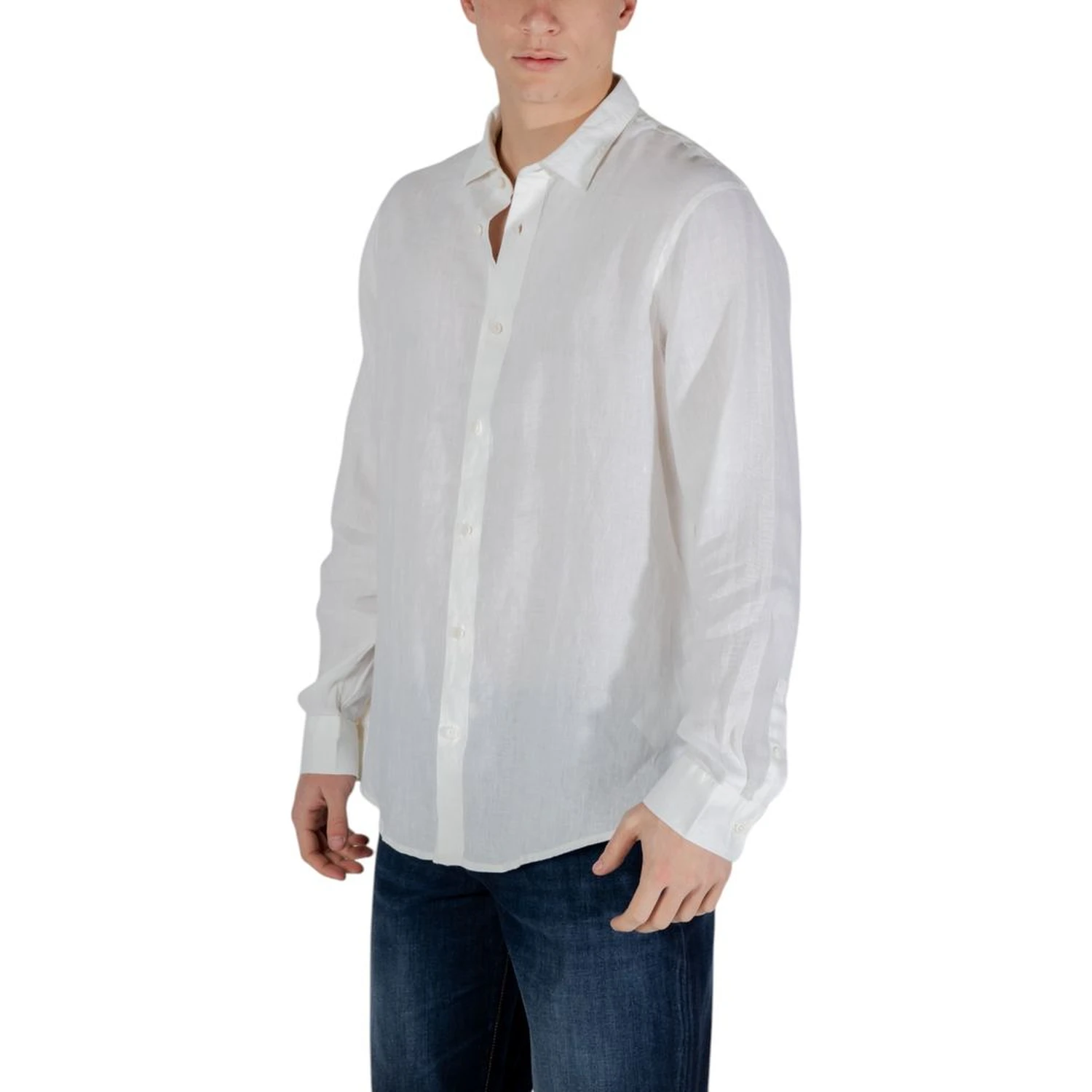 White Linen Dress Shirt