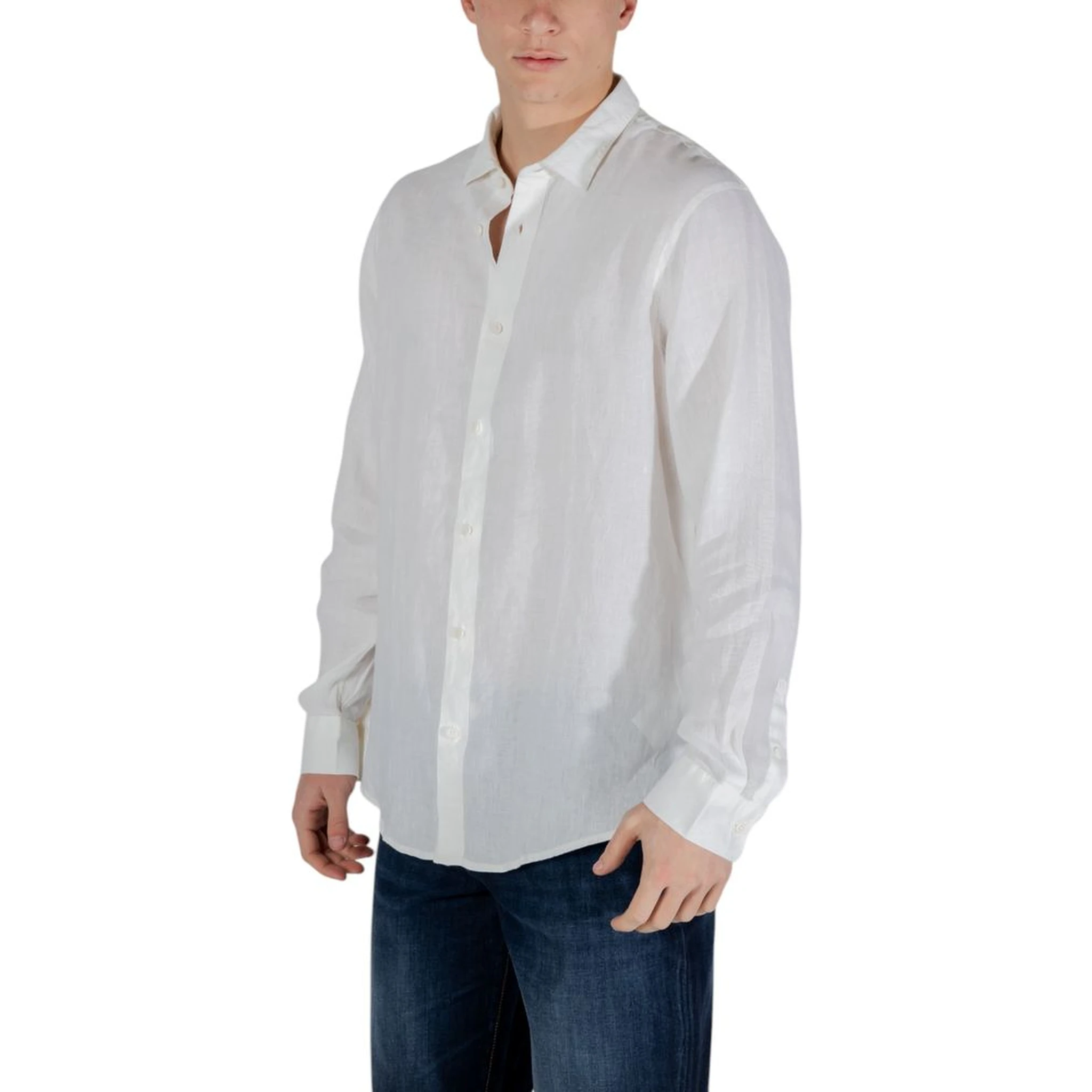 White Linen Dress Shirt