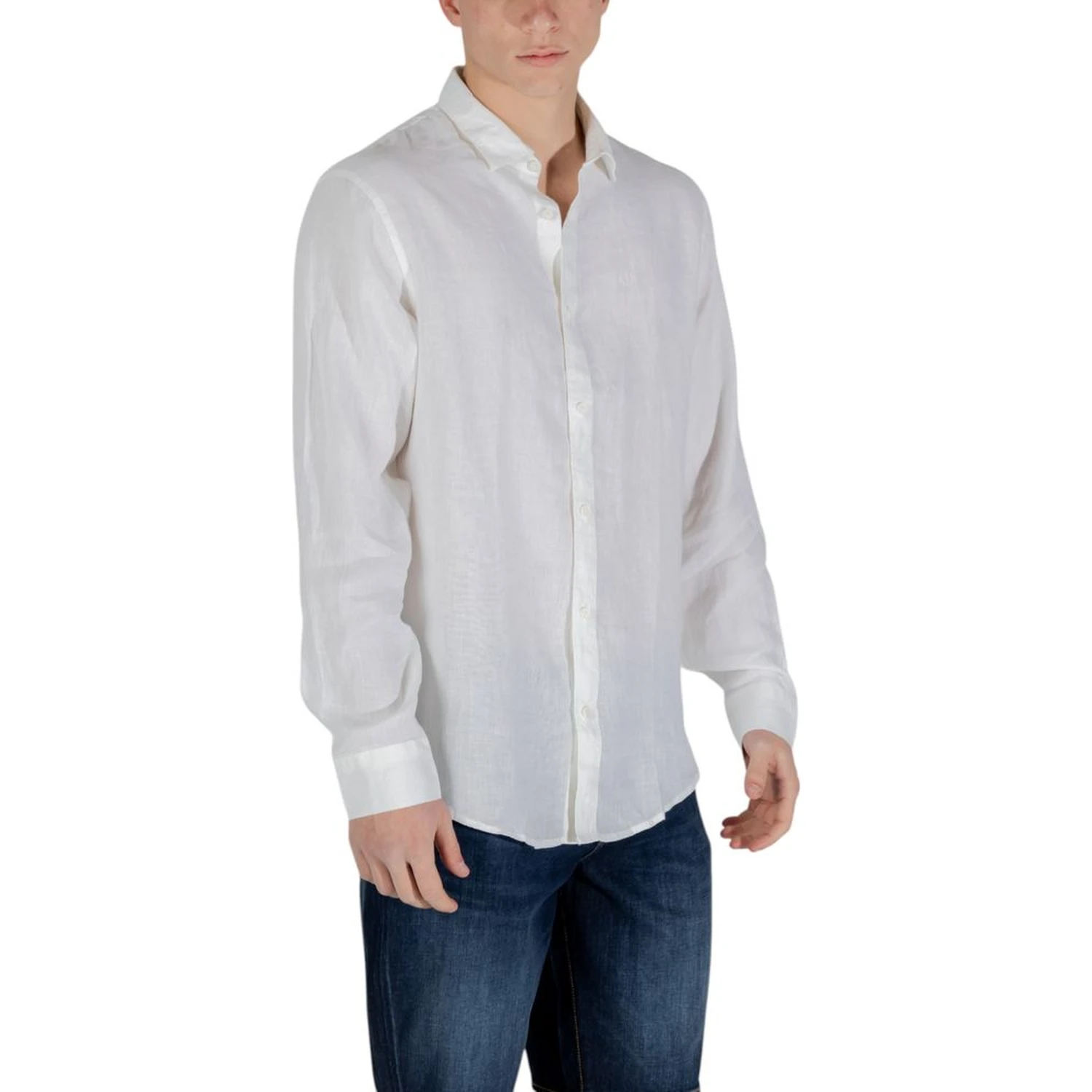 White Linen Dress Shirt