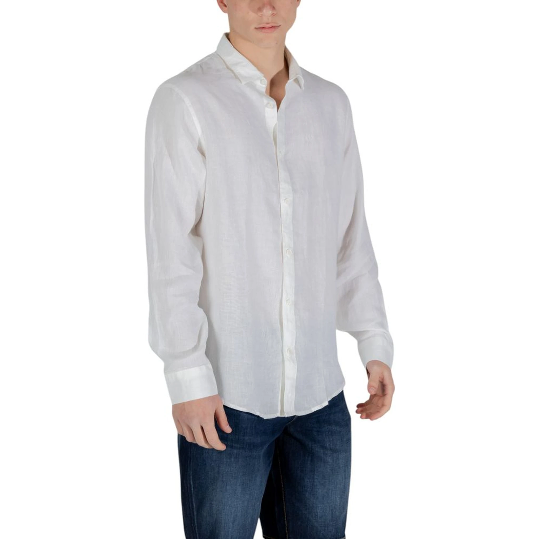 White Linen Dress Shirt
