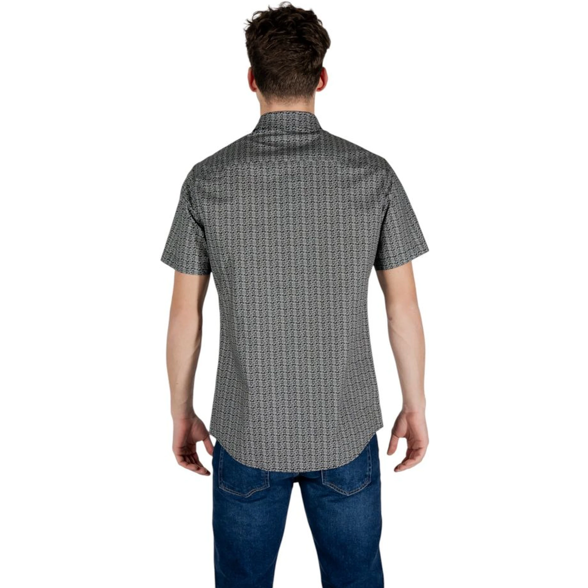 Black Cotton Shortsleeve Shirt