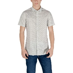 Cream Cotton Shortsleeve Shirt