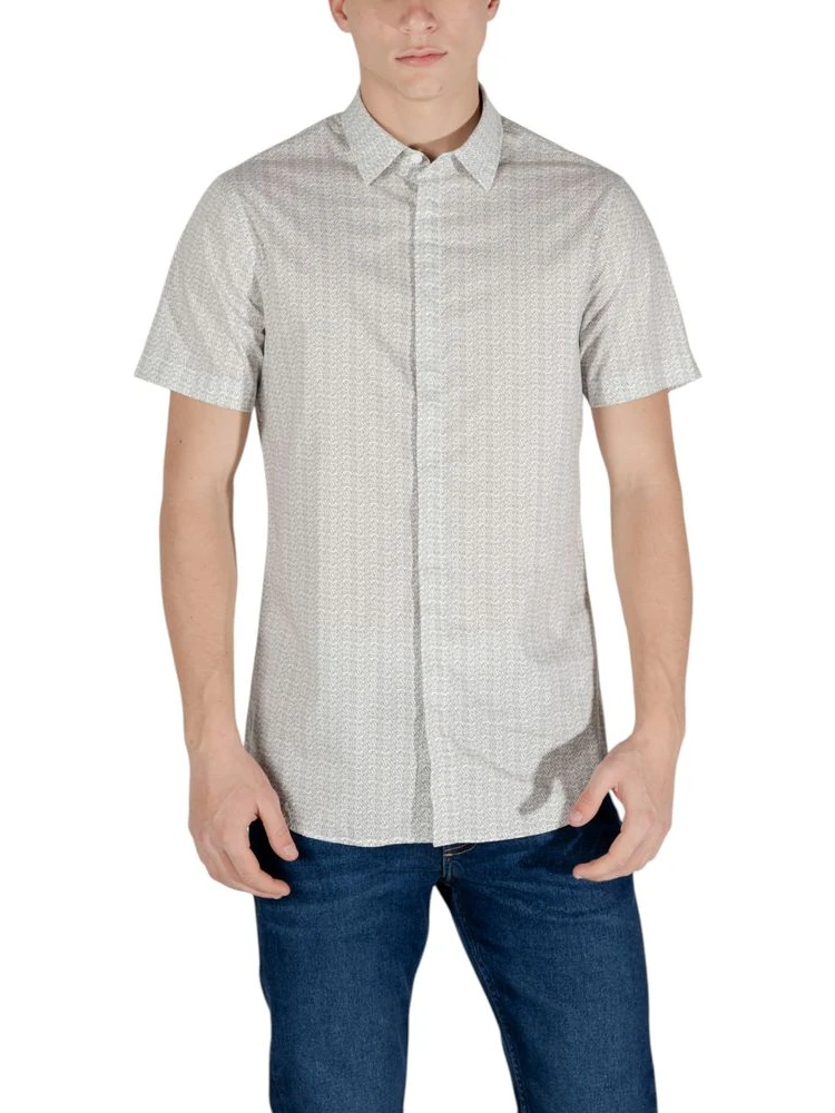 Cream Cotton Shortsleeve Shirt