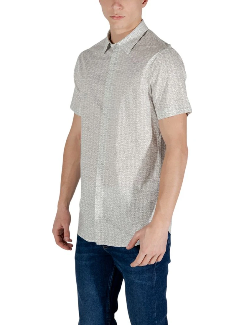 Cream Cotton Shortsleeve Shirt