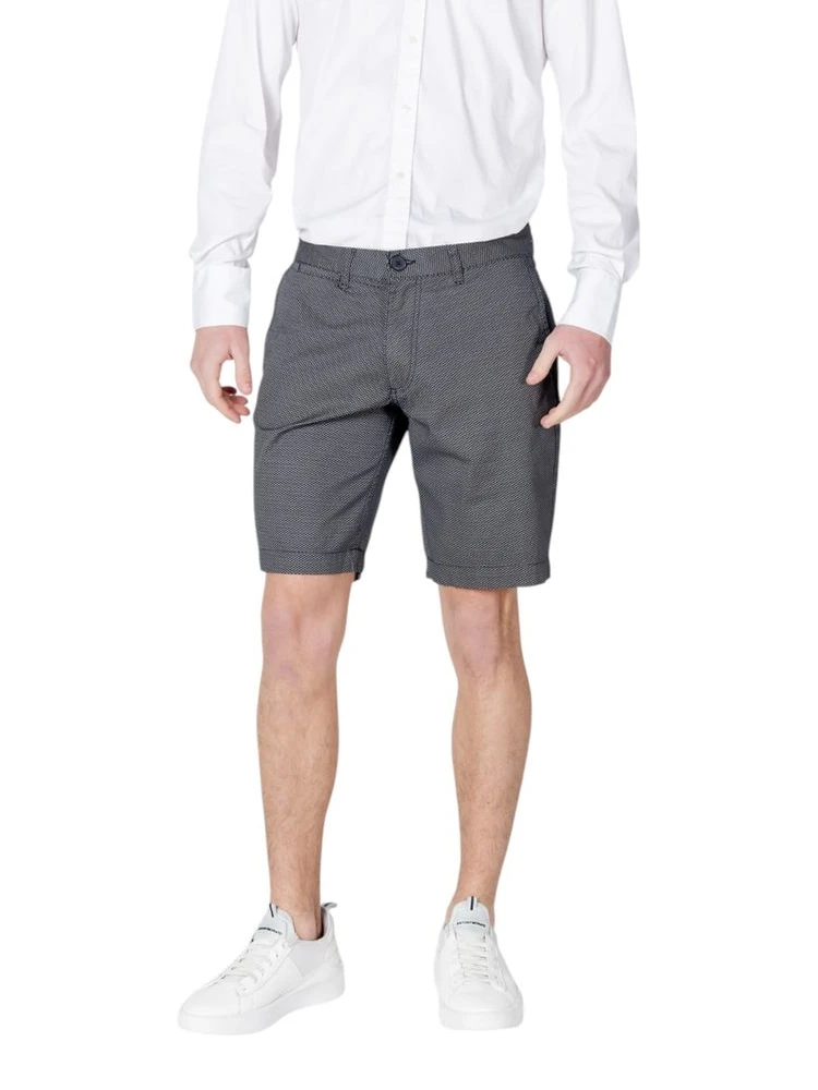 Blue Cotton Shorts