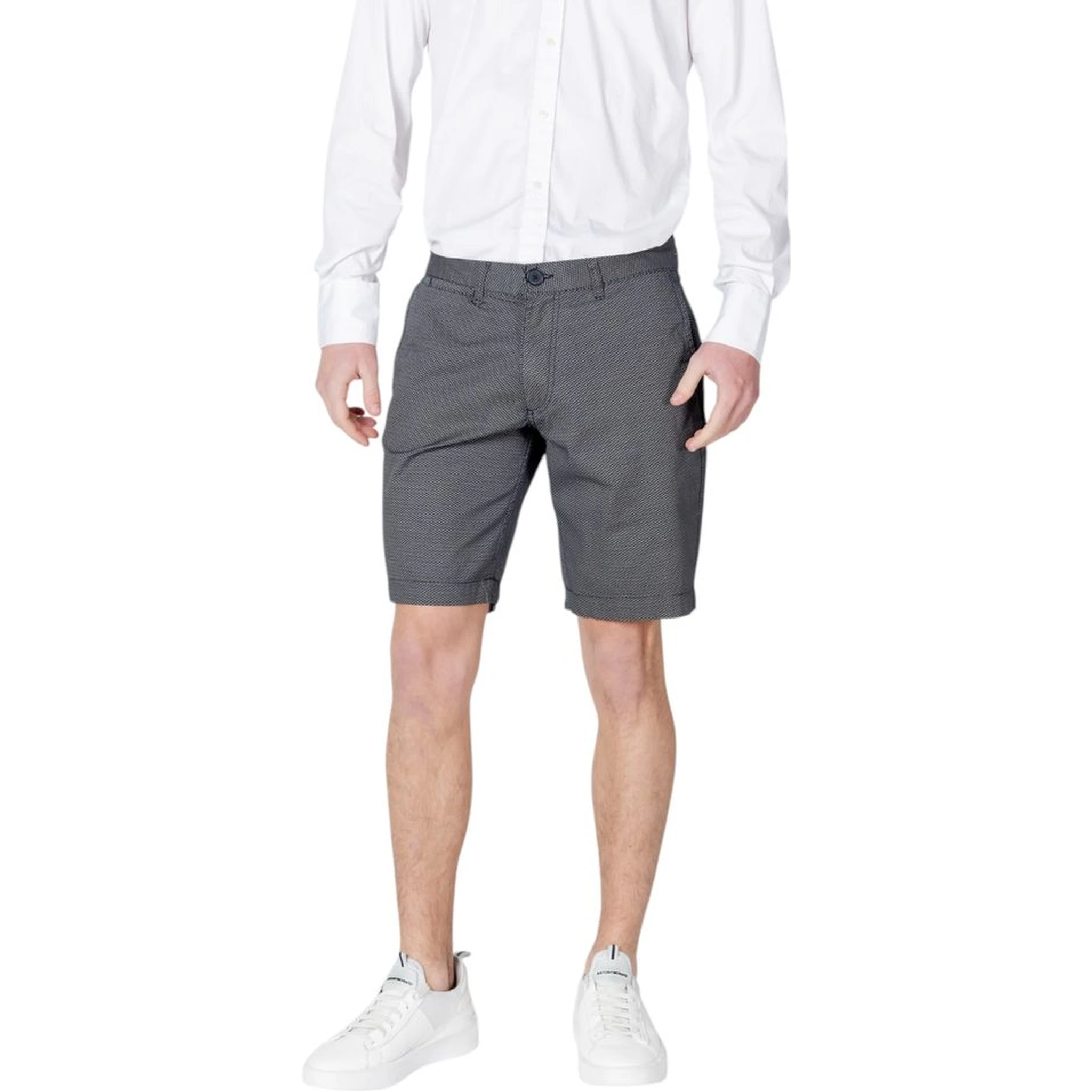 Blue Cotton Shorts